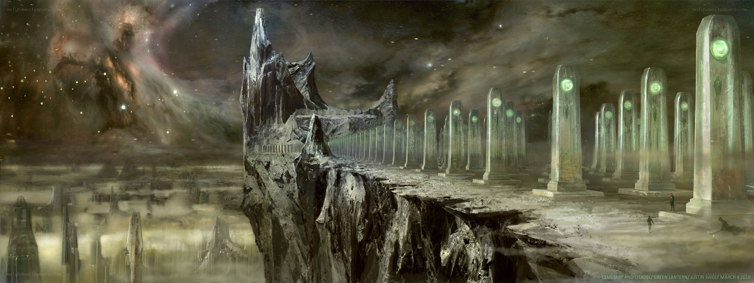 Green Lantern citadel concept art