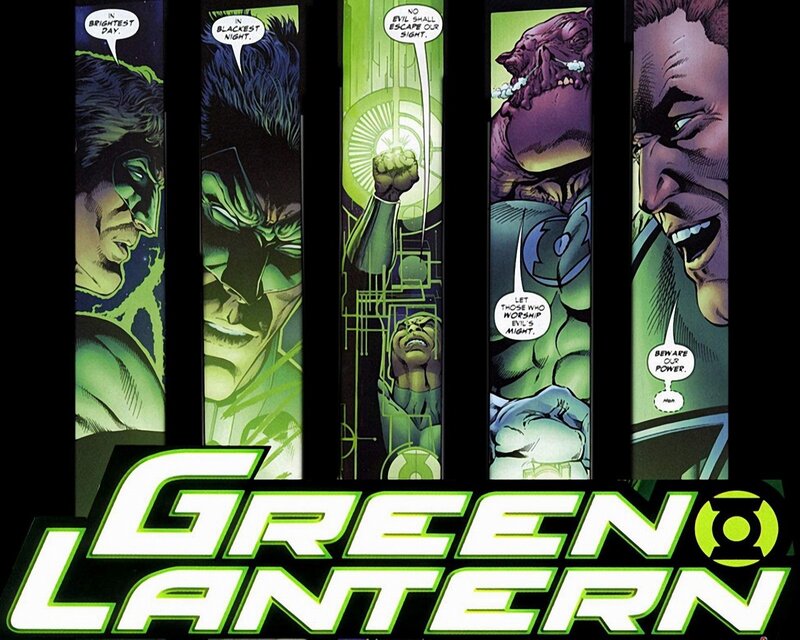 Green Lantern comic panels
