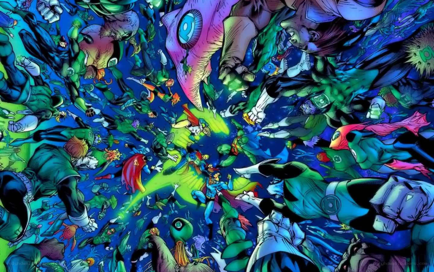 Green Lantern Corps battle