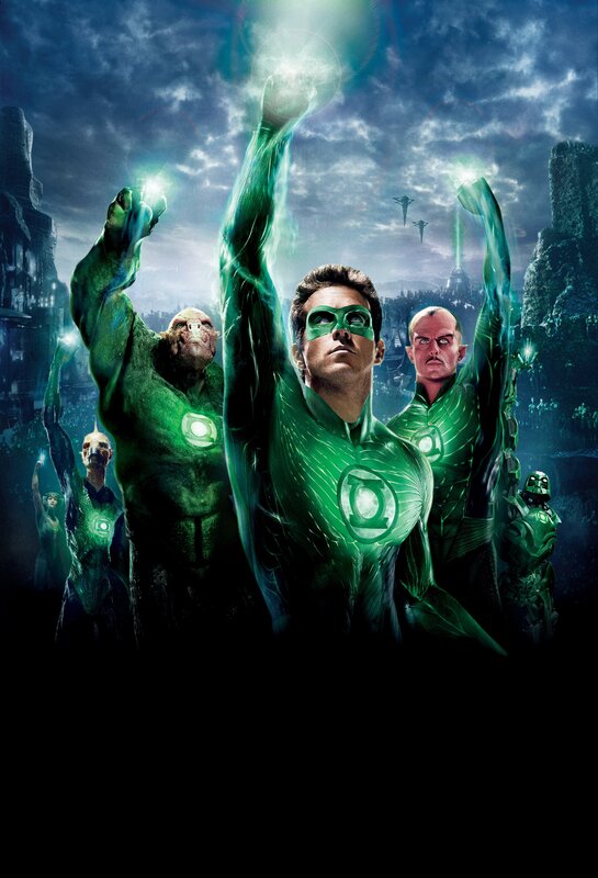 Green Lantern Corps in action