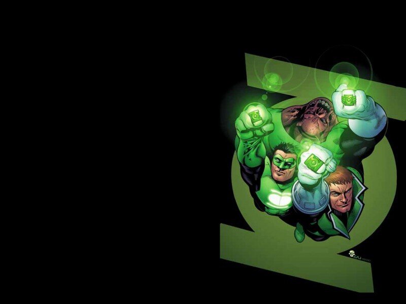 Green Lantern Corps in action