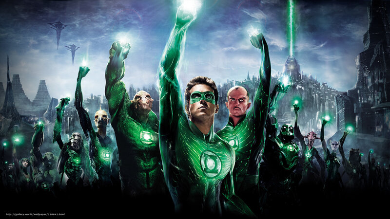 Green Lantern Corps in action