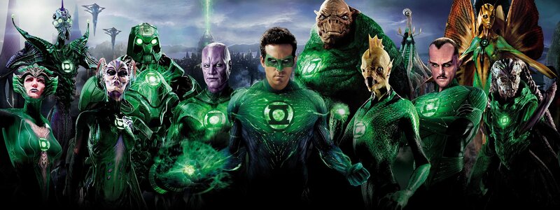 Green Lantern Corps Members — Dramatic, Night, Digital Art