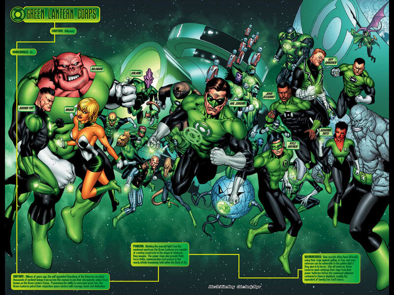 Green Lantern Corps Members — Dramatic, Night