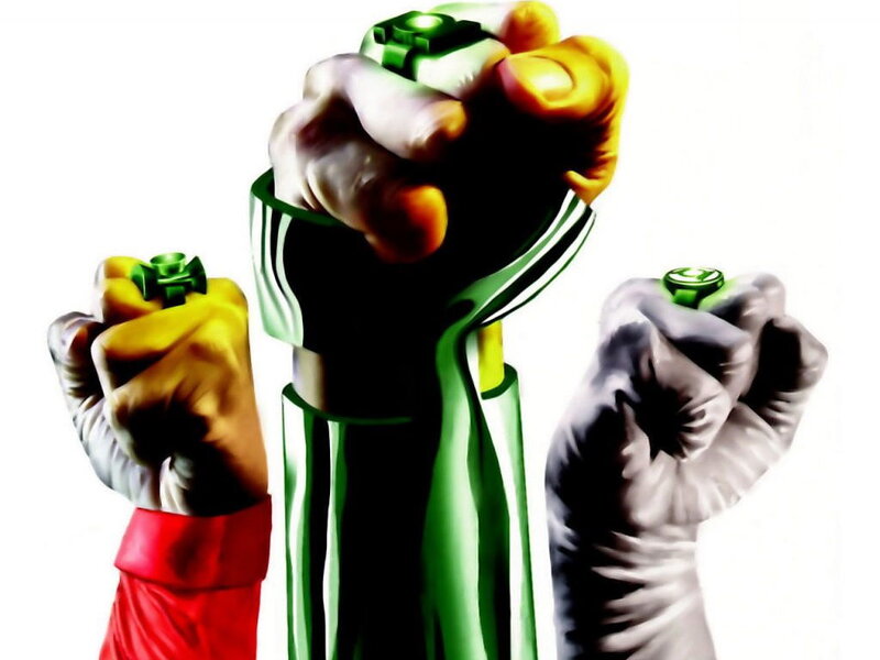 Green Lantern fists