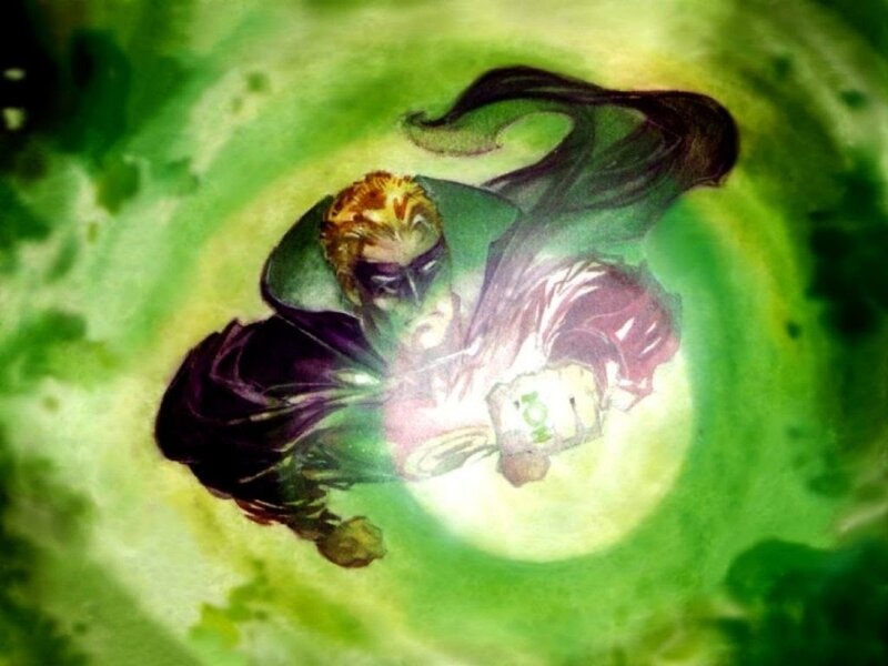 Green Lantern Flying — Dramatic, Comic, Ring