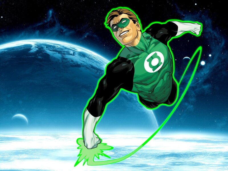 Green Lantern Flying — Dramatic