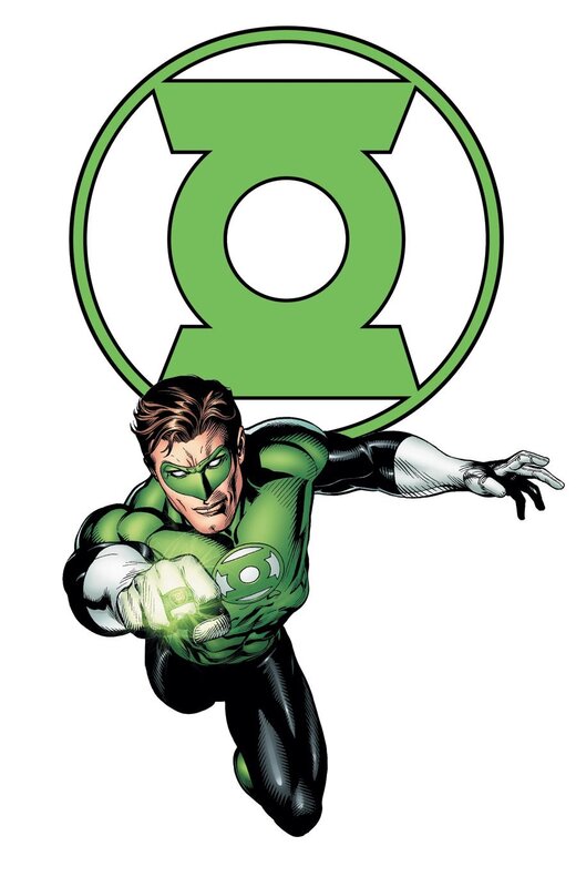 Green Lantern Flying — Heroic