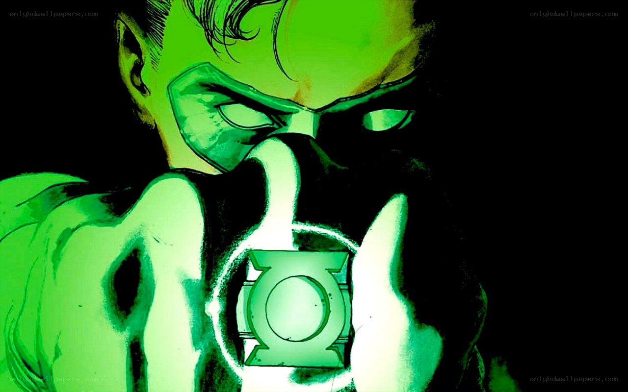 Green Lantern in action