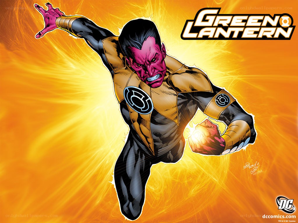 Green Lantern in action