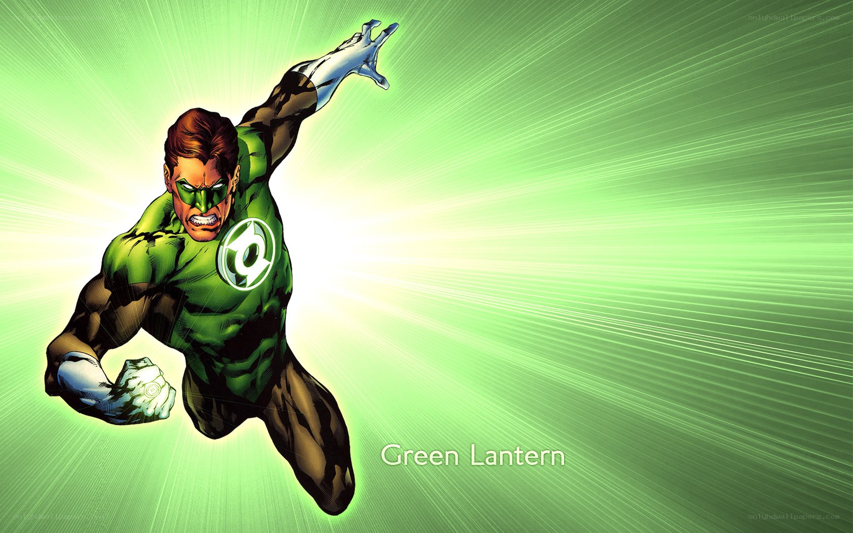 Green Lantern in action