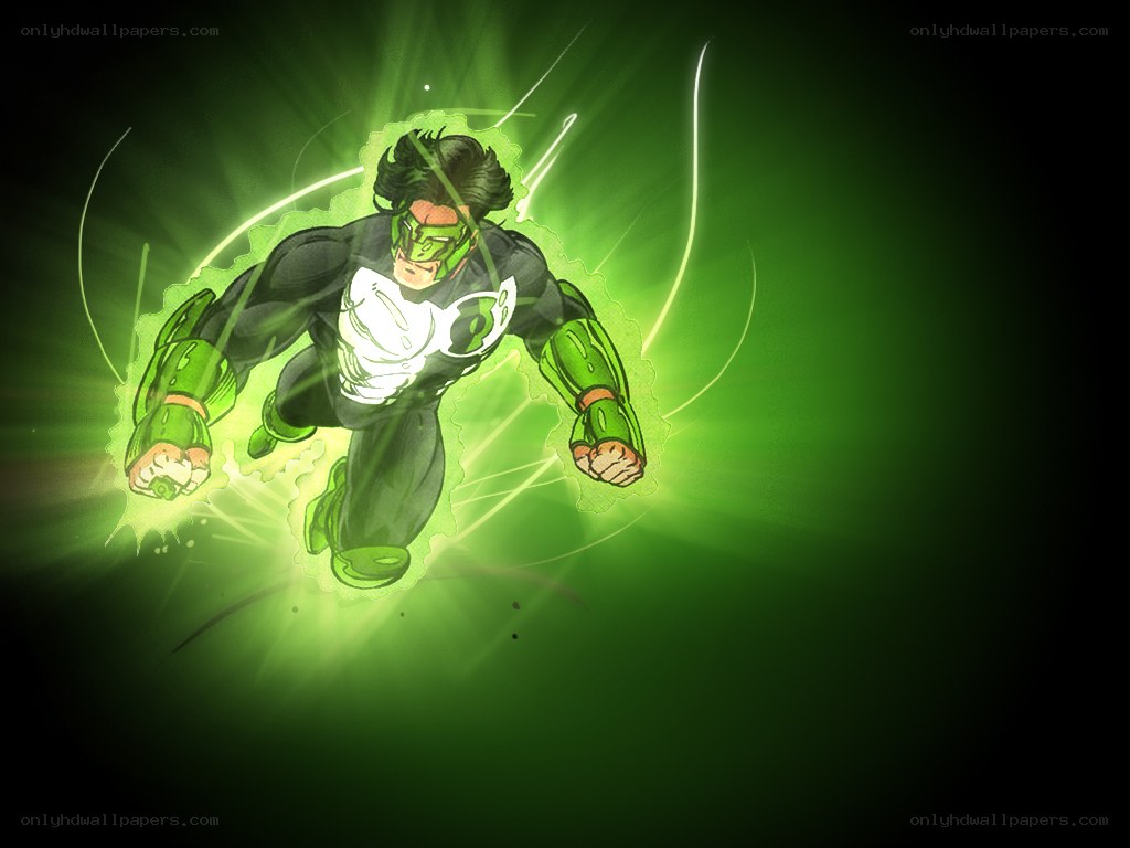 Green Lantern in action