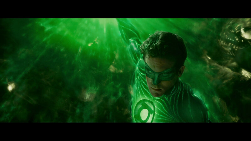 Green Lantern in action