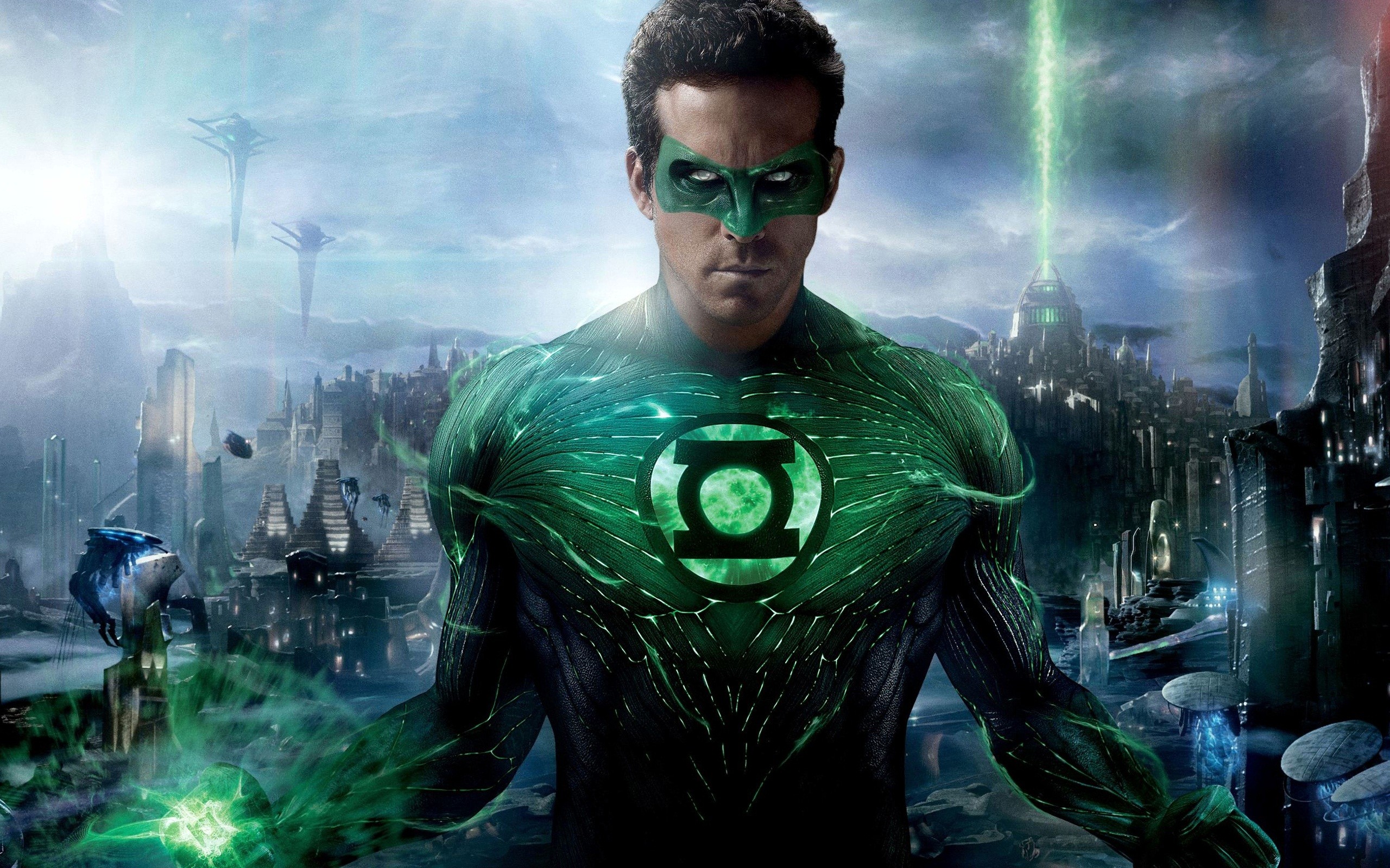 Green Lantern in action