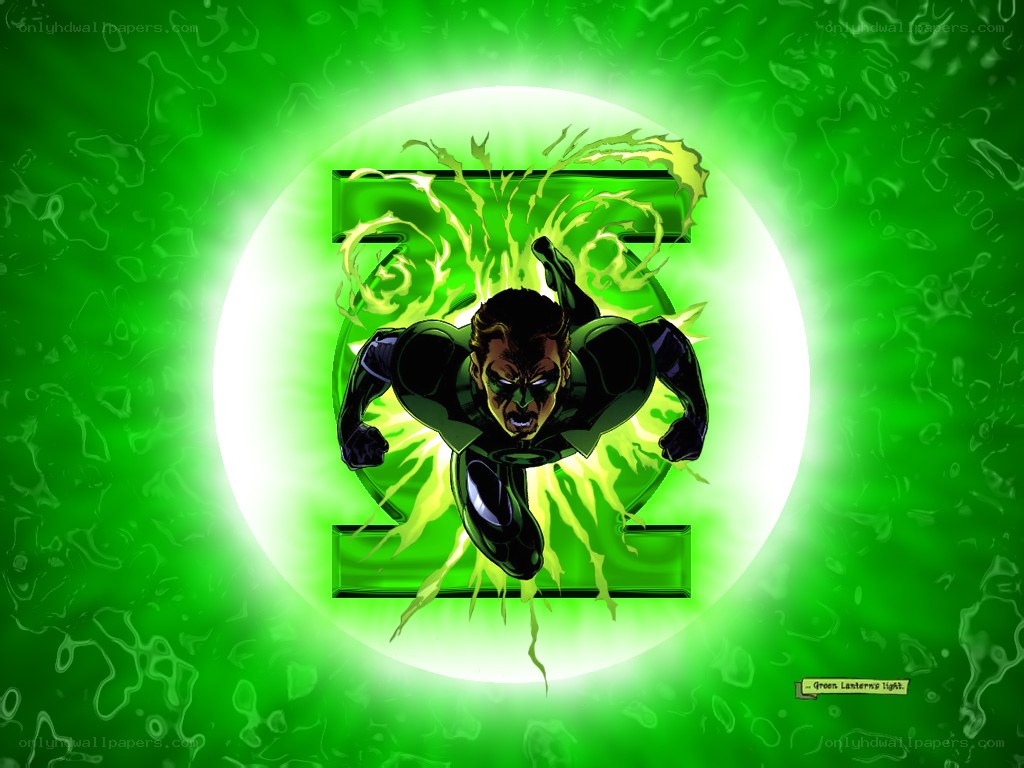 Green Lantern in action