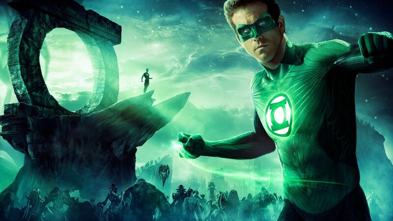 Green Lantern in Action — Dramatic