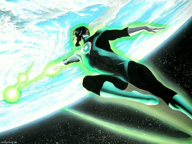 Green Lantern in space
