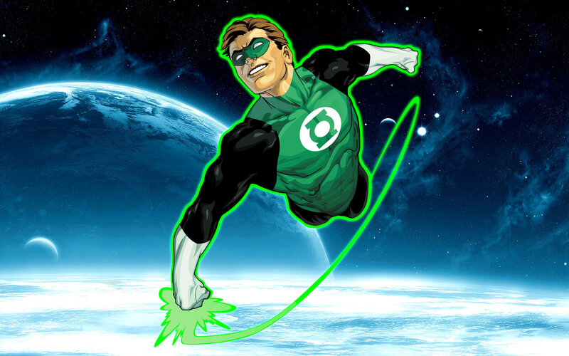 Green Lantern in Space — Dramatic, Comic