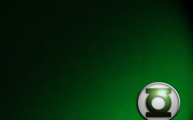 Green Lantern logo on green background