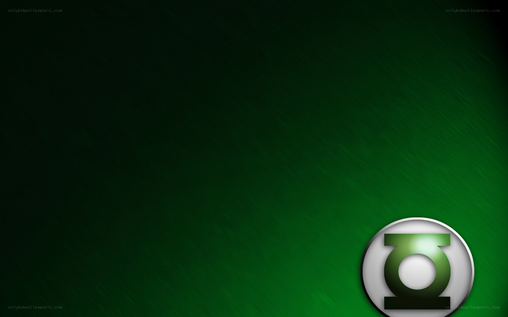 Green Lantern logo on green background