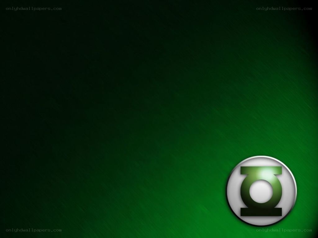 Green Lantern logo on green background