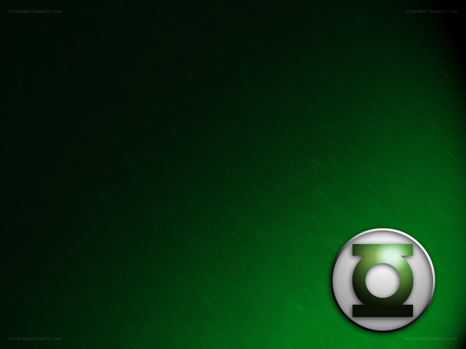 Green Lantern logo on green background