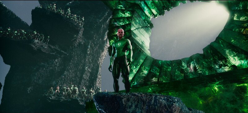 Green Lantern stands before a ring