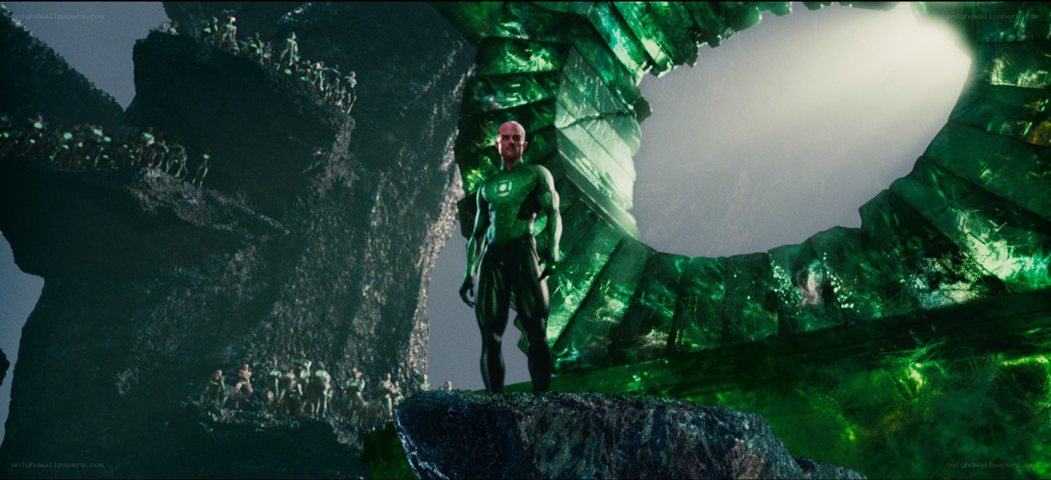 Green Lantern stands before a ring