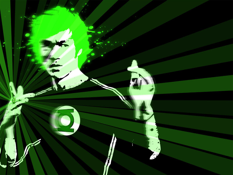 Green Lantern stylized artwork