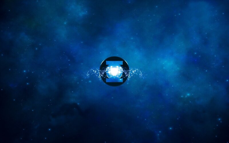 Green Lantern Symbol — Blue