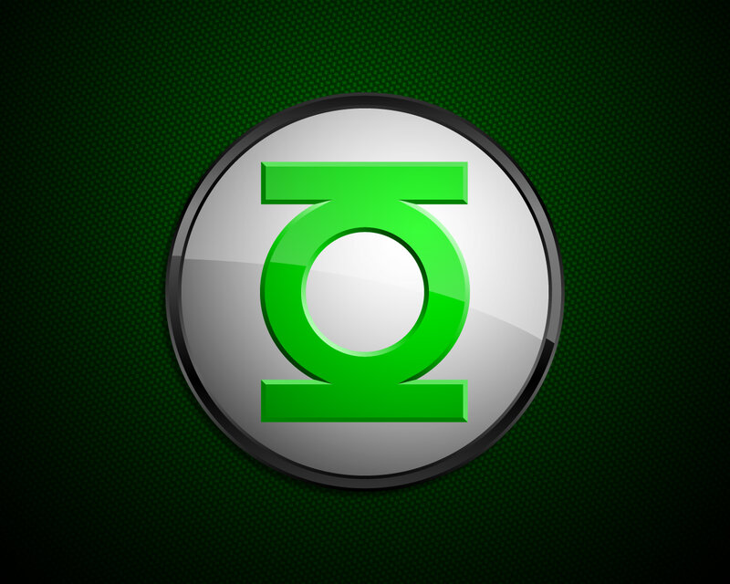 Green Lantern Symbol — Dramatic, Digital Art, Circle