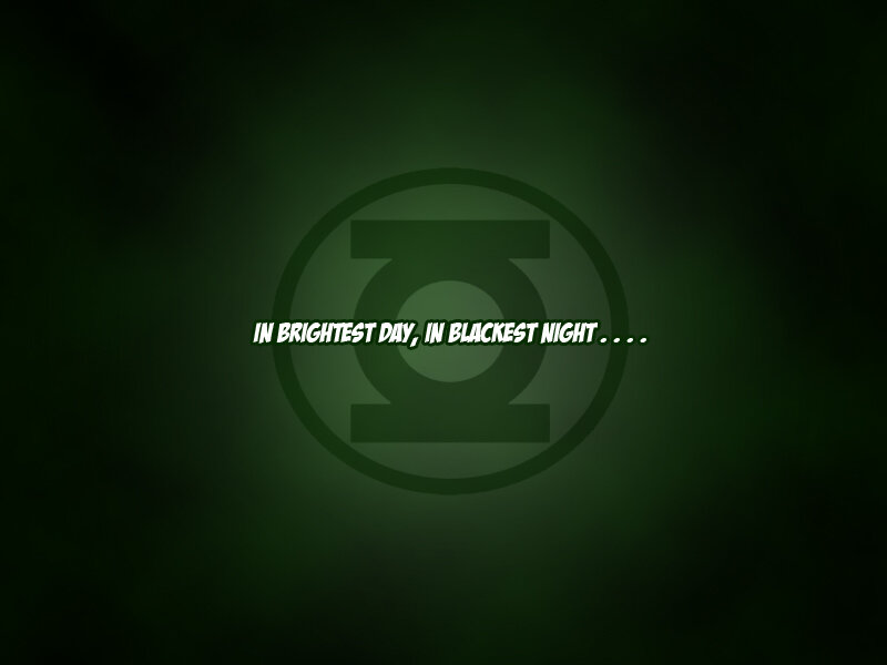 Green Lantern Symbol — Dramatic
