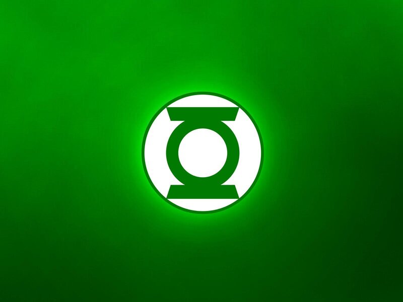 Green Lantern Symbol — Energetic, Vector Art
