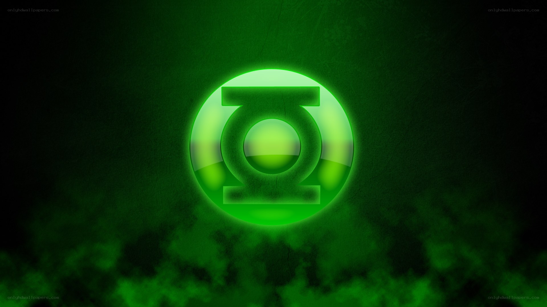 Green Lantern symbol glowing