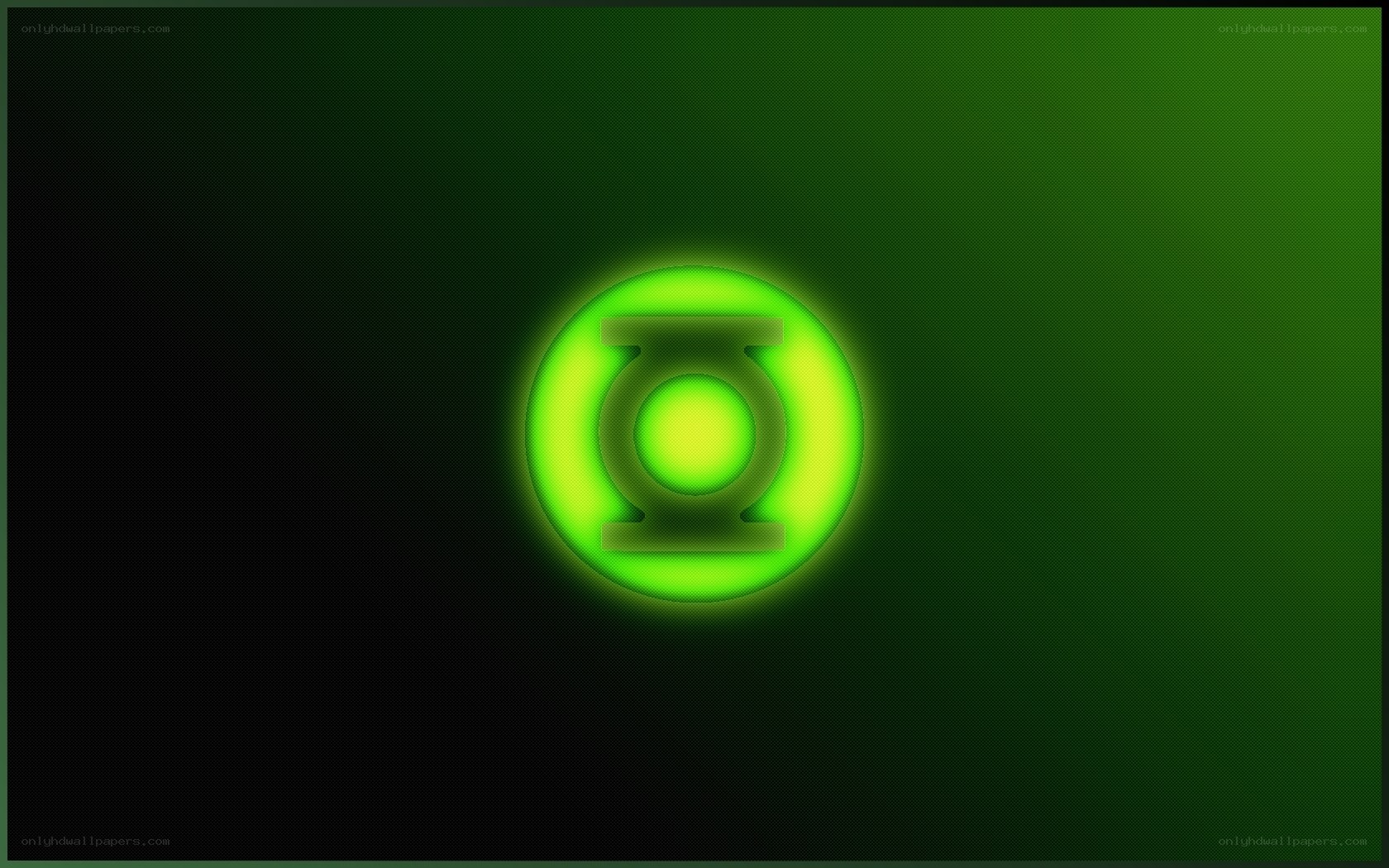 Green Lantern symbol glowing