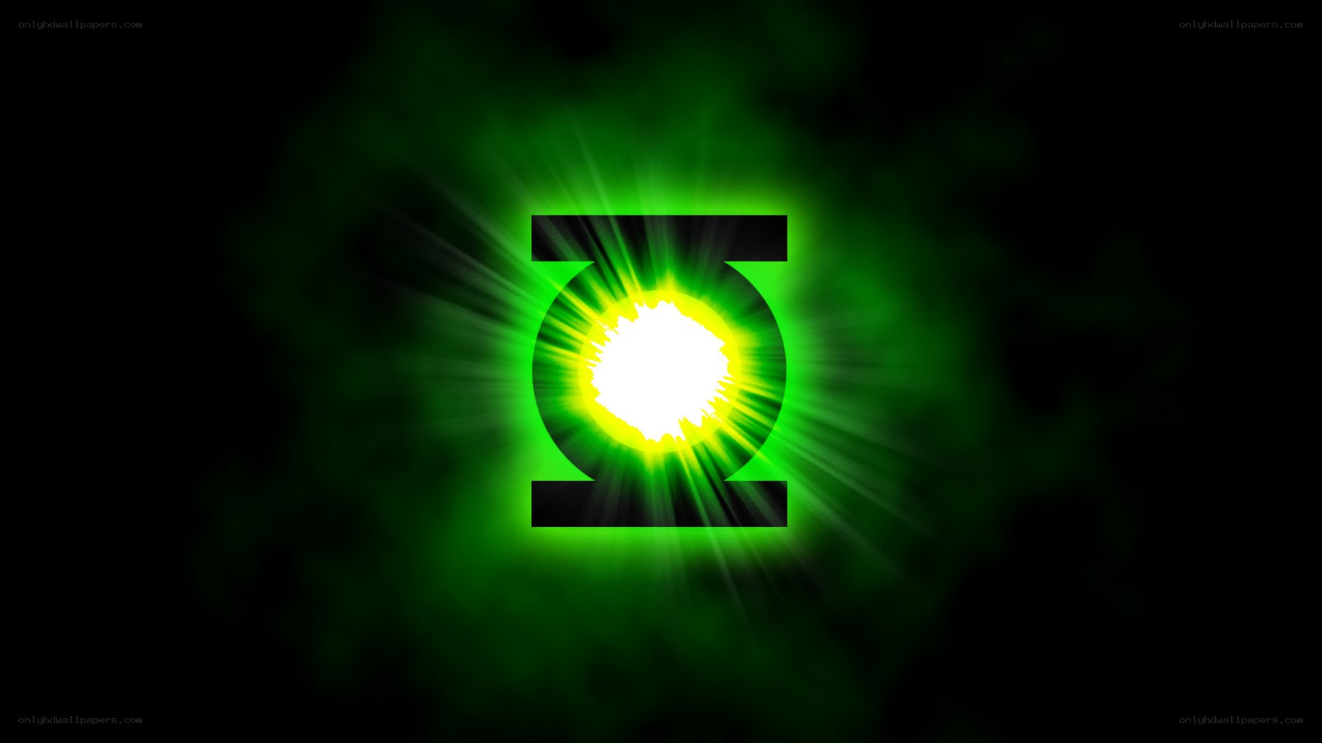 Green Lantern symbol glowing