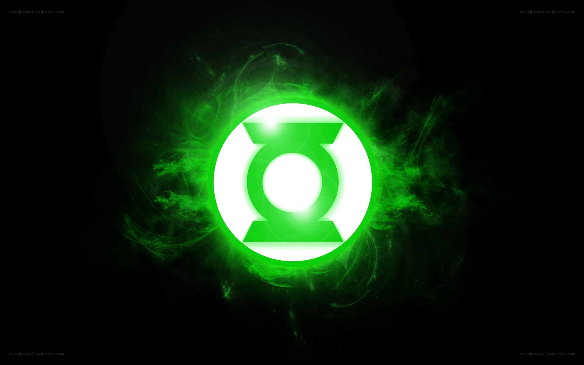 Green Lantern symbol glowing