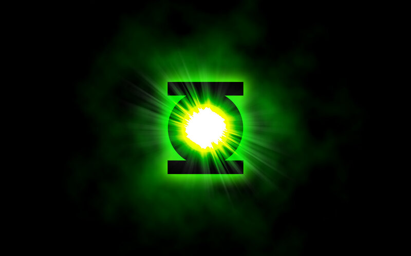 Green Lantern symbol glowing