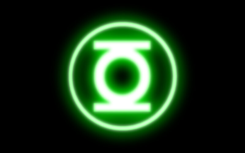 Green Lantern symbol glowing