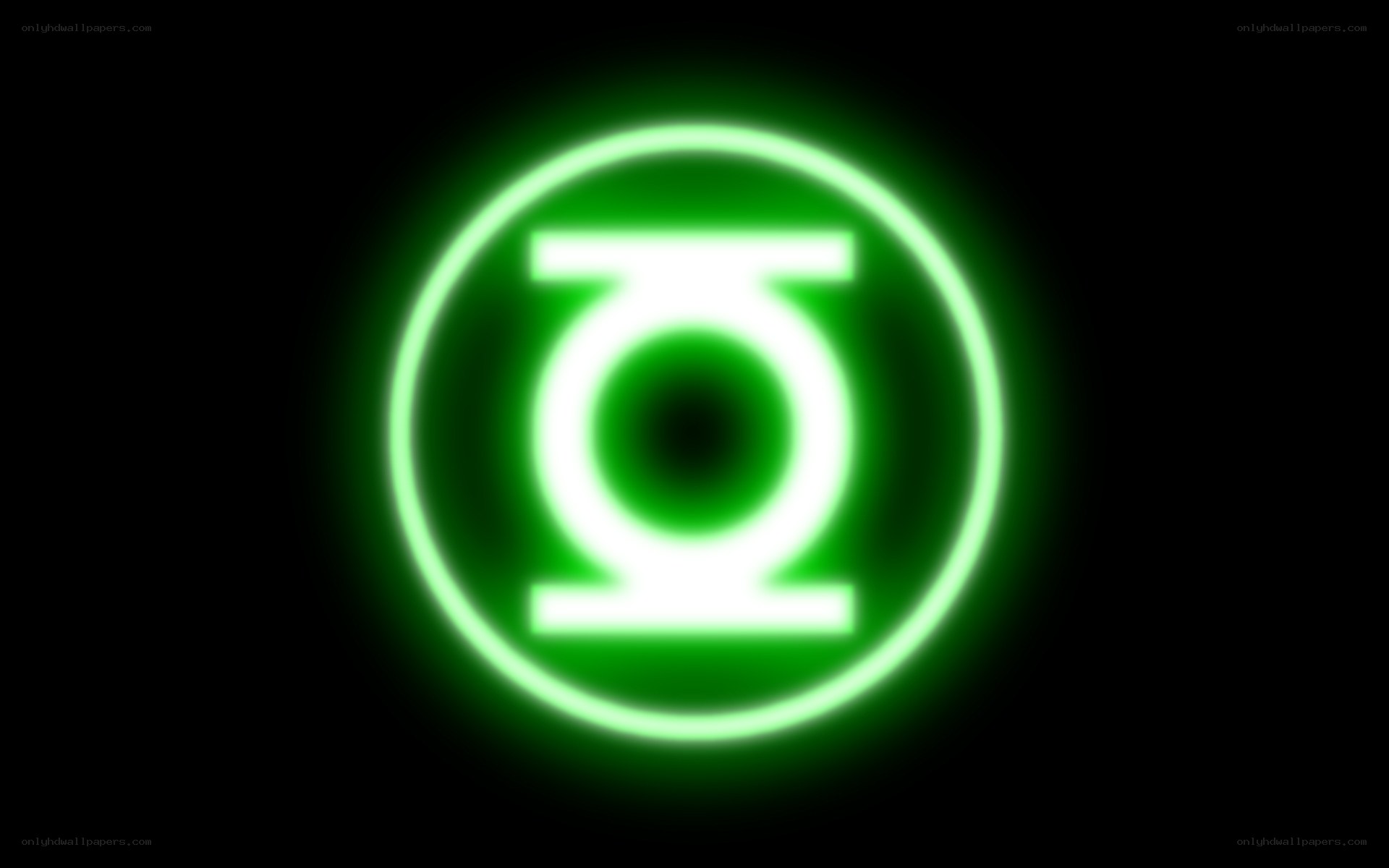 Green Lantern symbol glowing