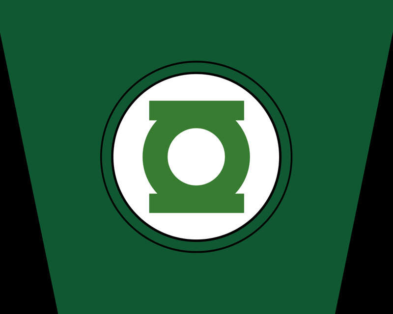 Green Lantern Symbol — Neutral, Vector Art, Circle