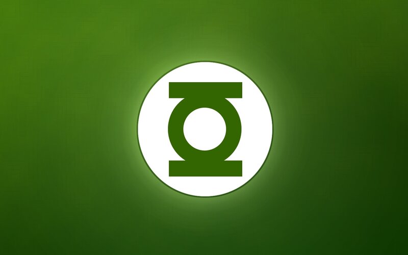 Green Lantern Symbol — Neutral, Vector Art