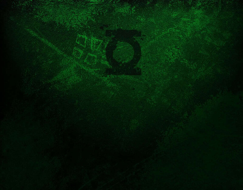 Green Lantern symbol on dark background