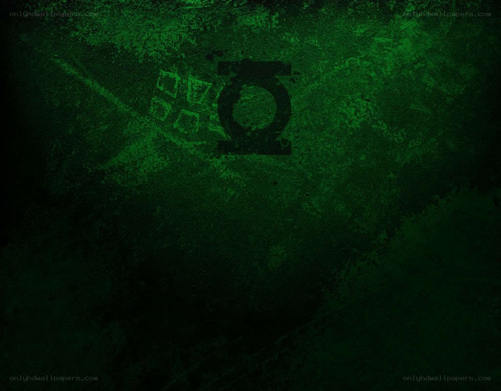 Green Lantern symbol on dark background