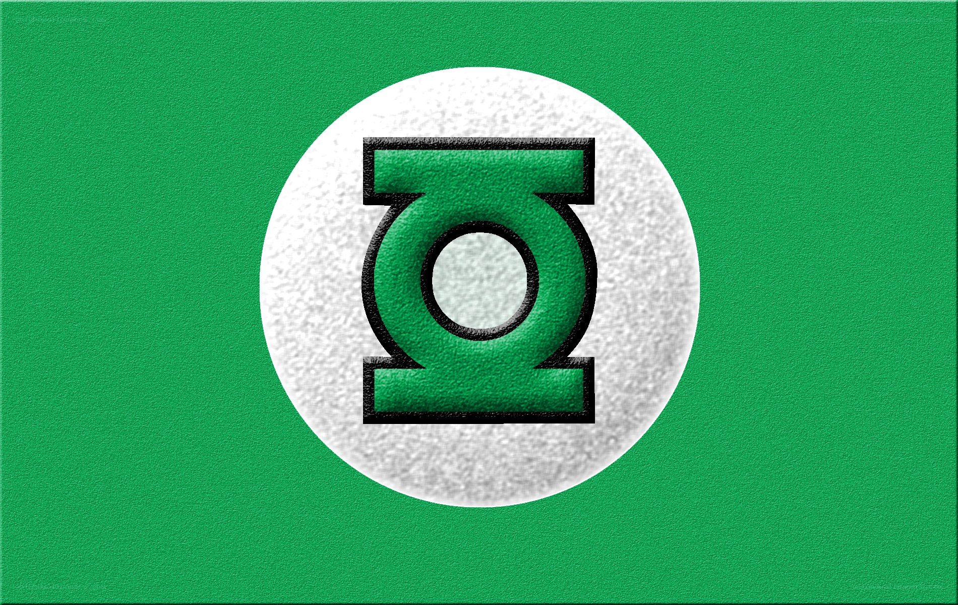 Green Lantern symbol on green background