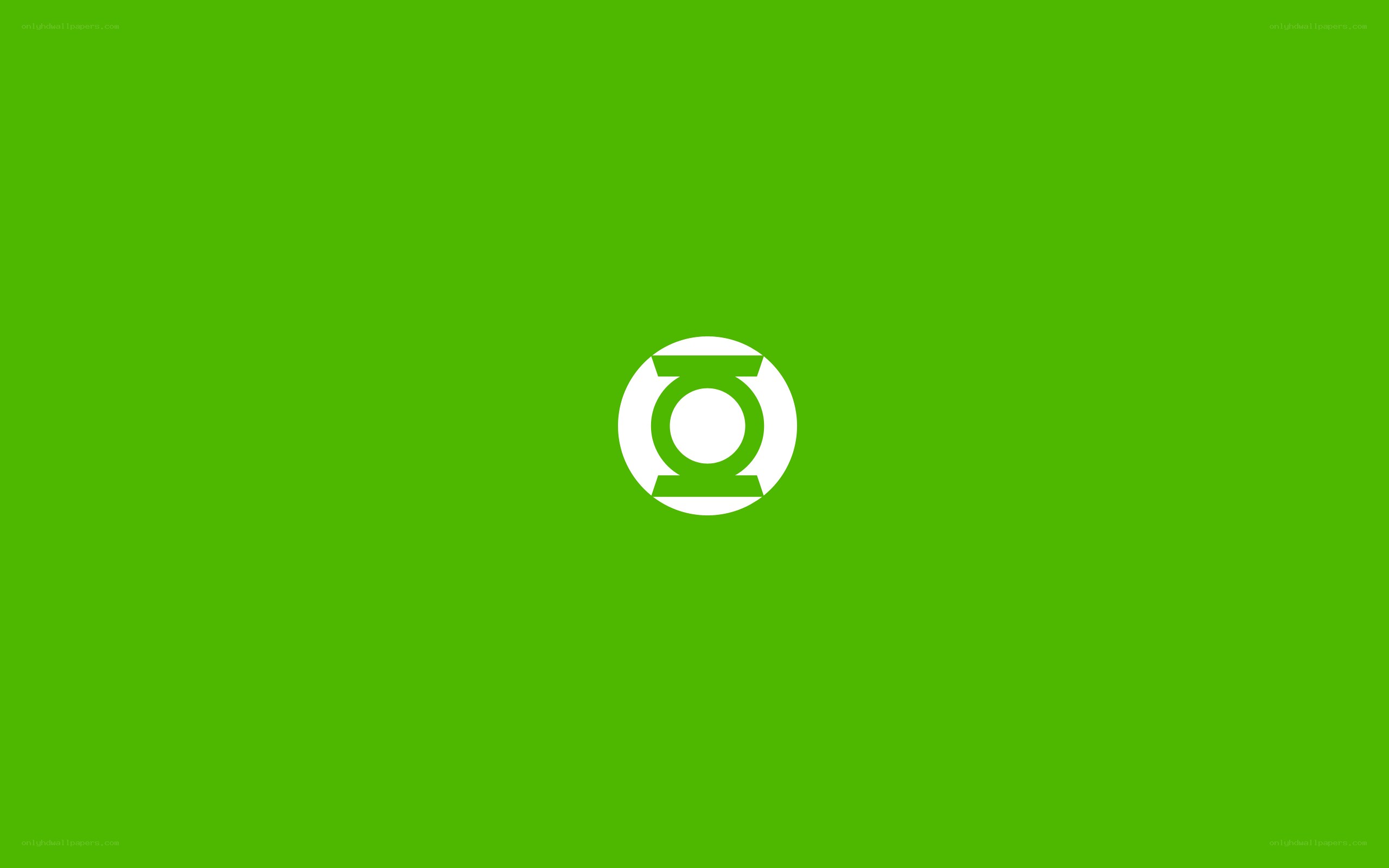 Green Lantern symbol on green background
