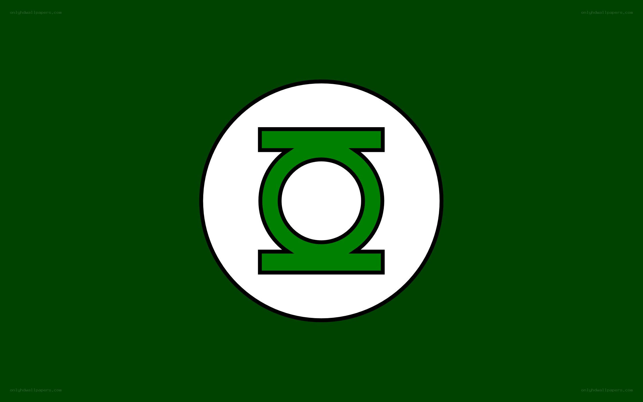 Green Lantern symbol on green background