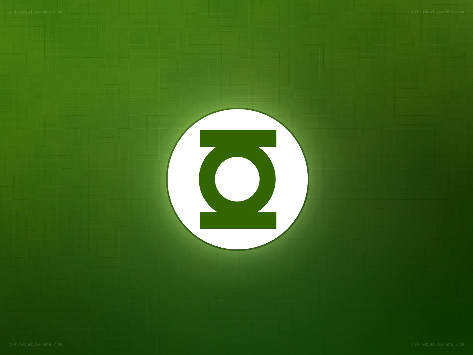 Green Lantern symbol on green background