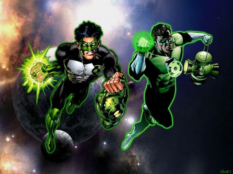 Green Lanterns in space
