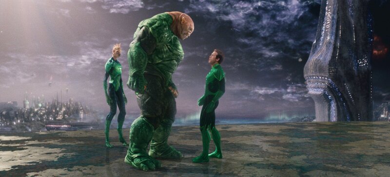 Green Lanterns on alien planet